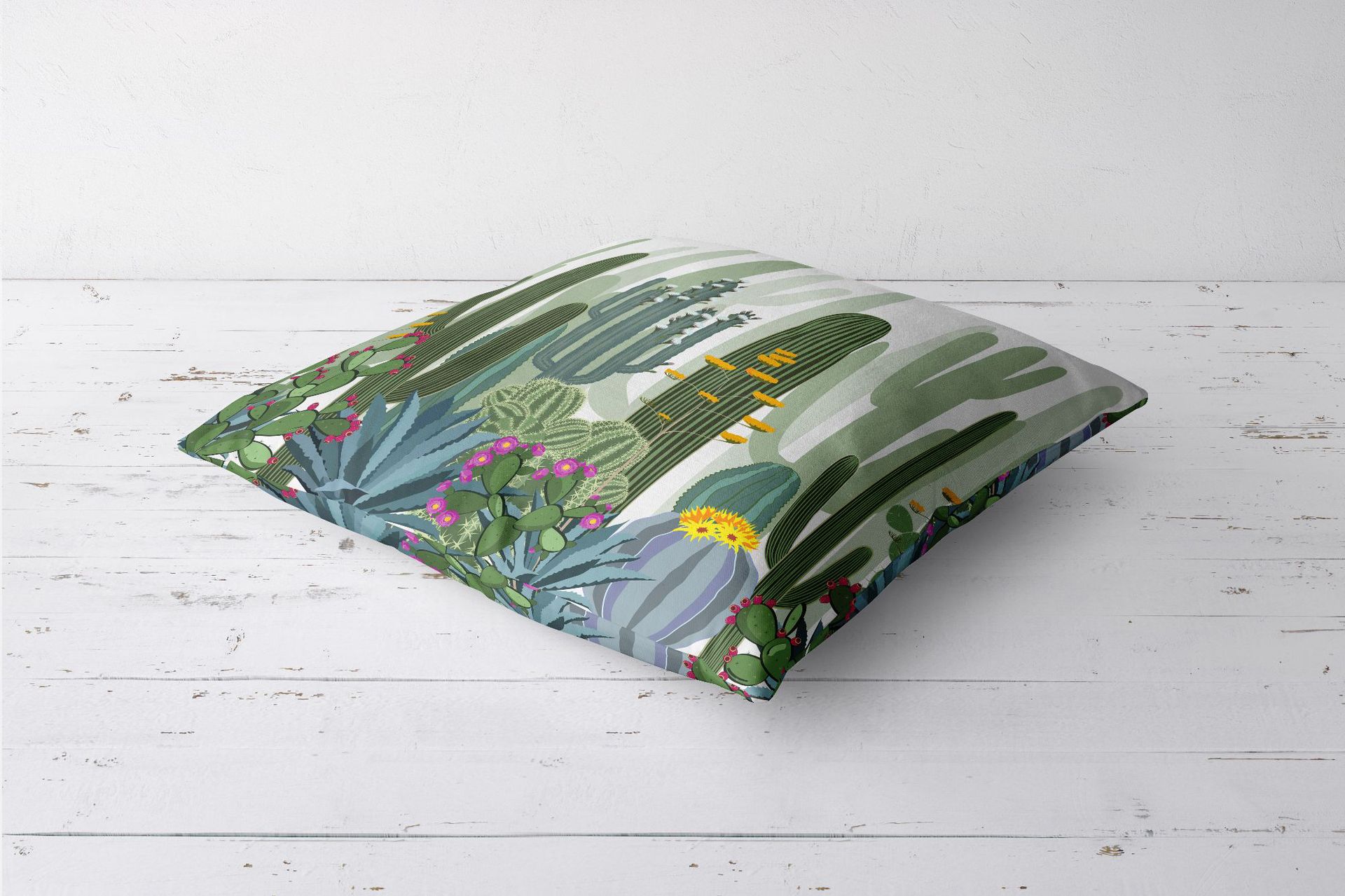 Cactus Sunflower Pillowcase Fabric Sofa Cushion Cover Home Pillowcase display picture 21