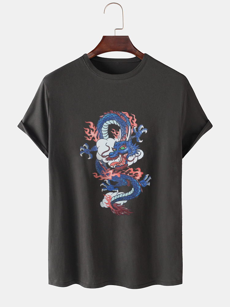 camiseta de manga corta estampada para hombre NSSN1177