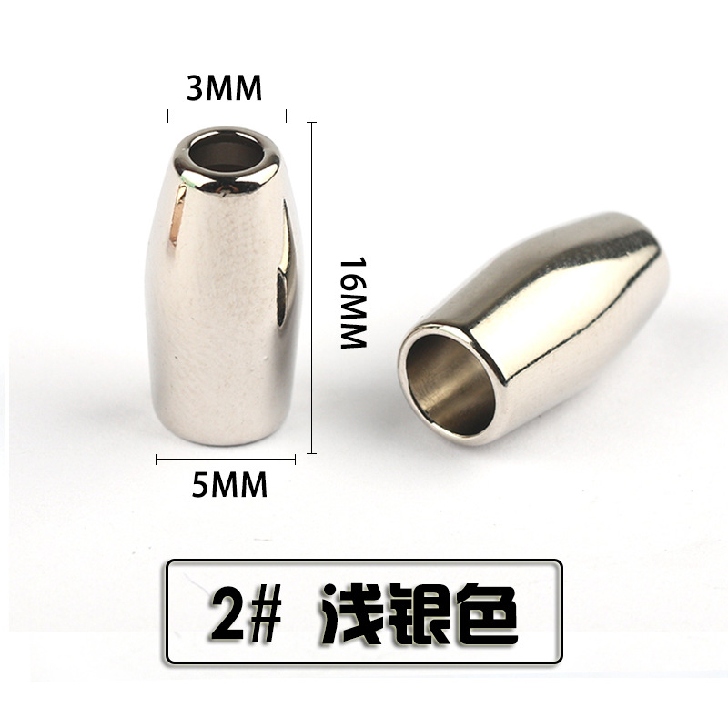 Fuente de la fábrica Nueva campana de metal suéter abajo chaqueta cordón hebilla cuerda elástica hebilla de metal hebilla de aerosol