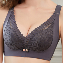 超薄大罩杯内衣女调整型性感文胸新款聚拢无钢圈蕾丝大码胸罩批发