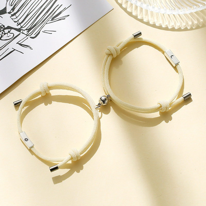 Wholesale Jewelry Alloy Sun Moon Couple Bracelet Set Nihaojewelrypicture8