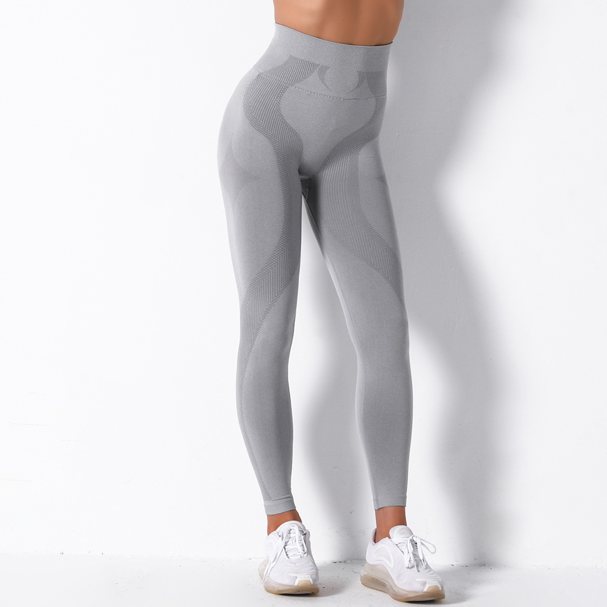 high-waist hip-lifting stretch tight stretch pants  NSLX12867