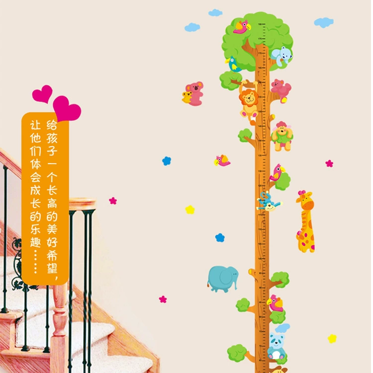 [Прямые продажи с фабрики] украшения детской комнаты настенные наклейки Творческий мультфильм детские наклейки для измерения роста AY762