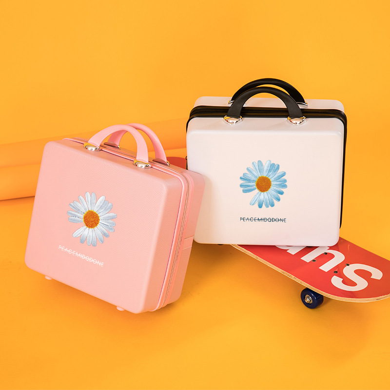 新款小雏菊礼品拉杆箱16寸手提化妆箱收纳行李箱图案