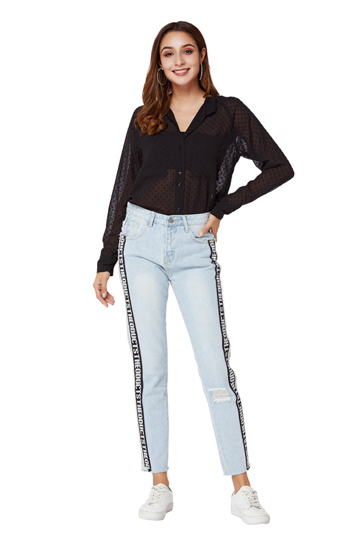 casual loose ladies jeans NSSY17692