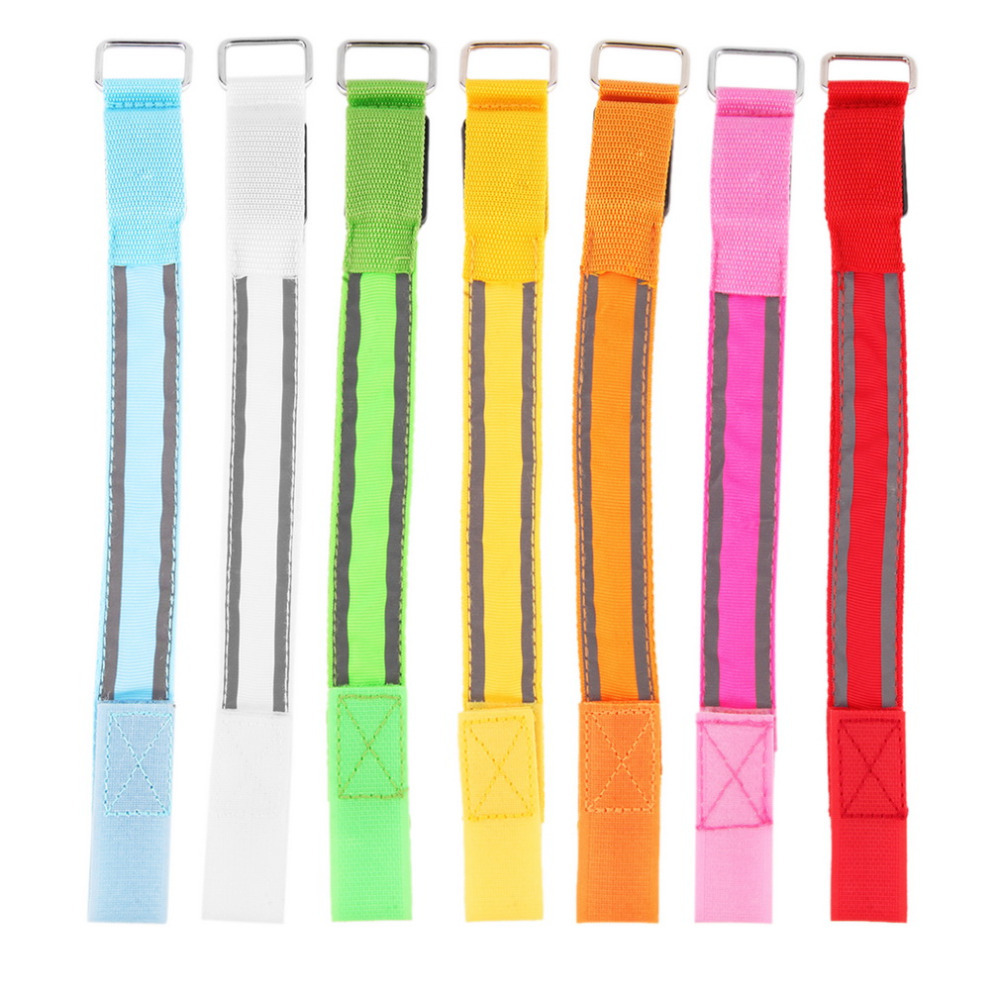 LED臂带LED安全运动反光带卡扣臂带