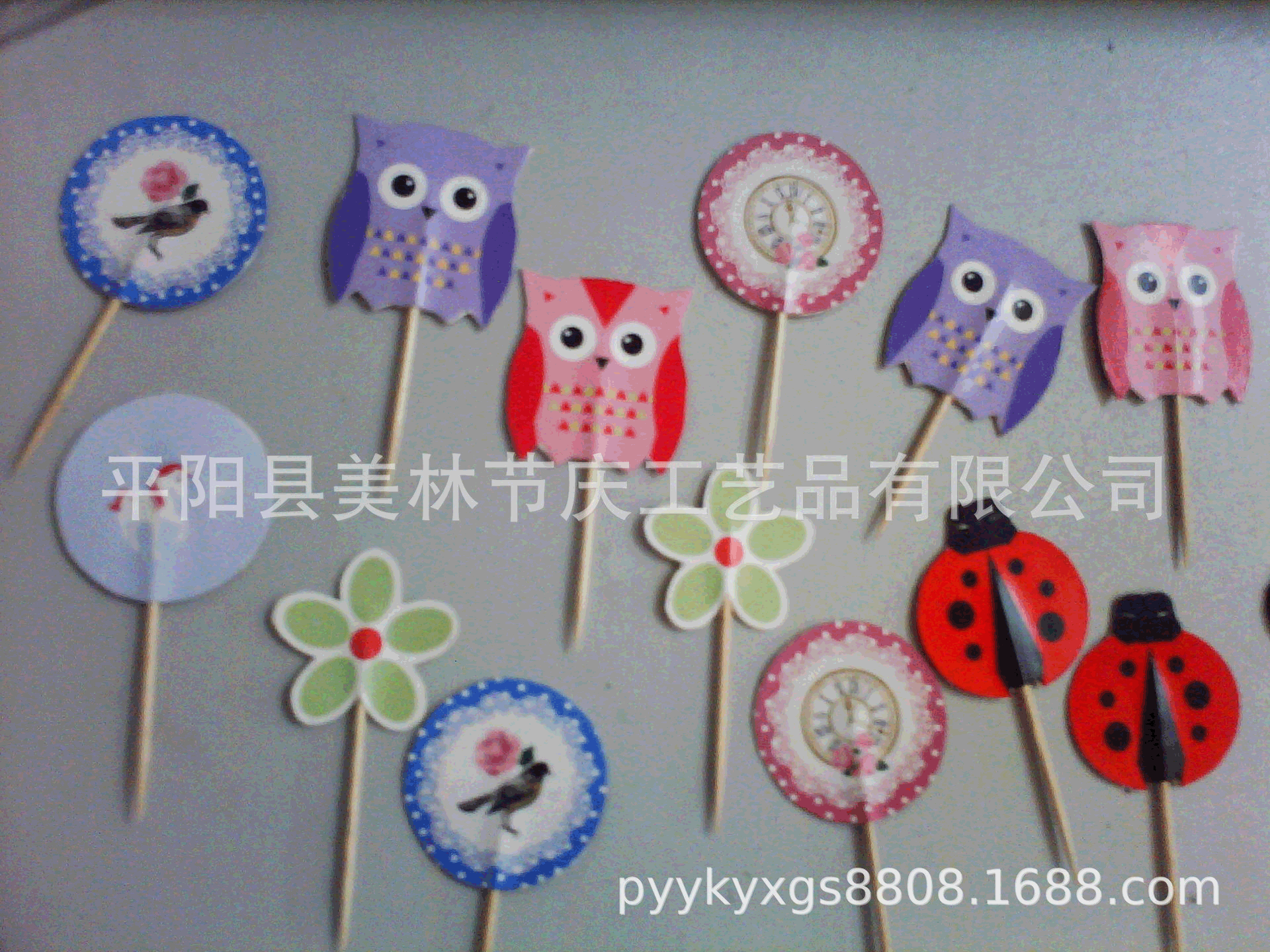 供应牙签蛋糕旗 镂空食品厂家直供 其他纸类印刷制品个性化