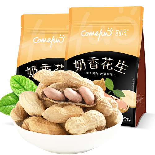 Kefan Milky Peanuts 500g Bag Casual Office Snacks Specialty Snacks Nuts Roasted Peanuts Wholesale Delivery