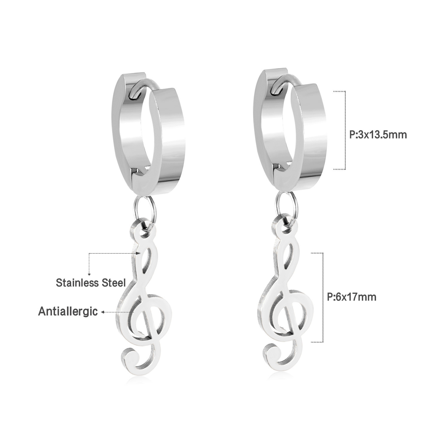 14g Weight Rhinestones Inlay Material Drop Earrings Classification 1 Pair Quantity Street Occasion Stainless Steel Material Triangle, Round, Heart Shape Pattern Women'S Gender Fashion Style Fashion Triangle Round Heart Shape Stainless Steel Rhinestones Drop Earrings 1 Pair 11