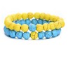 Accessory suitable for men and women, universal turquoise fashionable beaded bracelet, European style