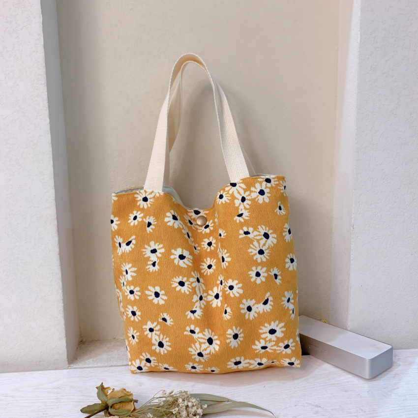Women's Fashion Flower Oxford Cloth Shopping Bags display picture 8