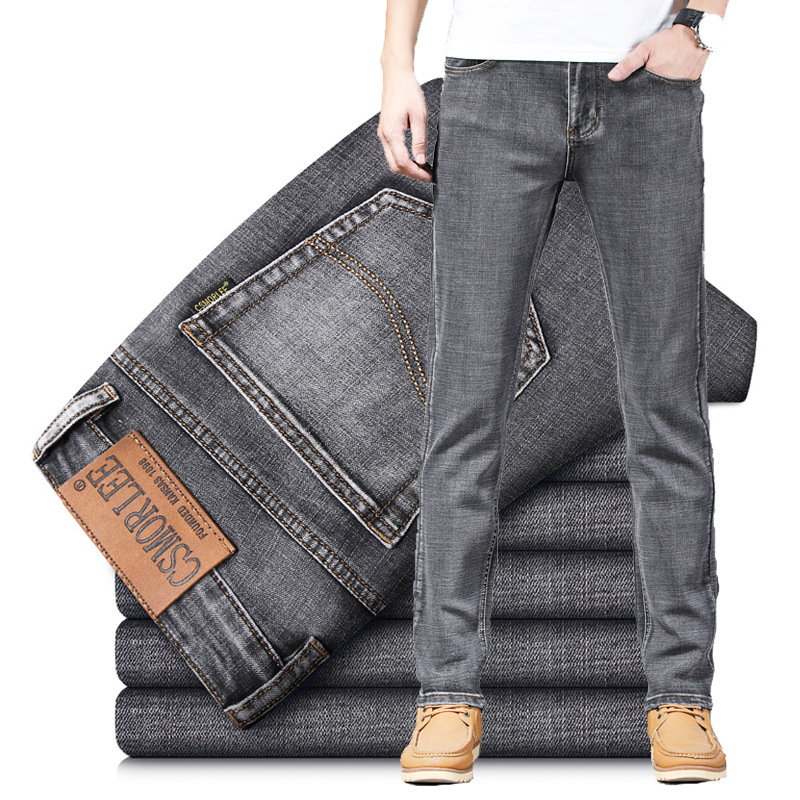 Pantalon jeans Lee gris coupe droite  - Ref 3426636 Image 4