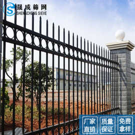 惠州生产工厂三横杆栅栏 小区围墙围栏 珠宝基地围墙栏杆款式图片