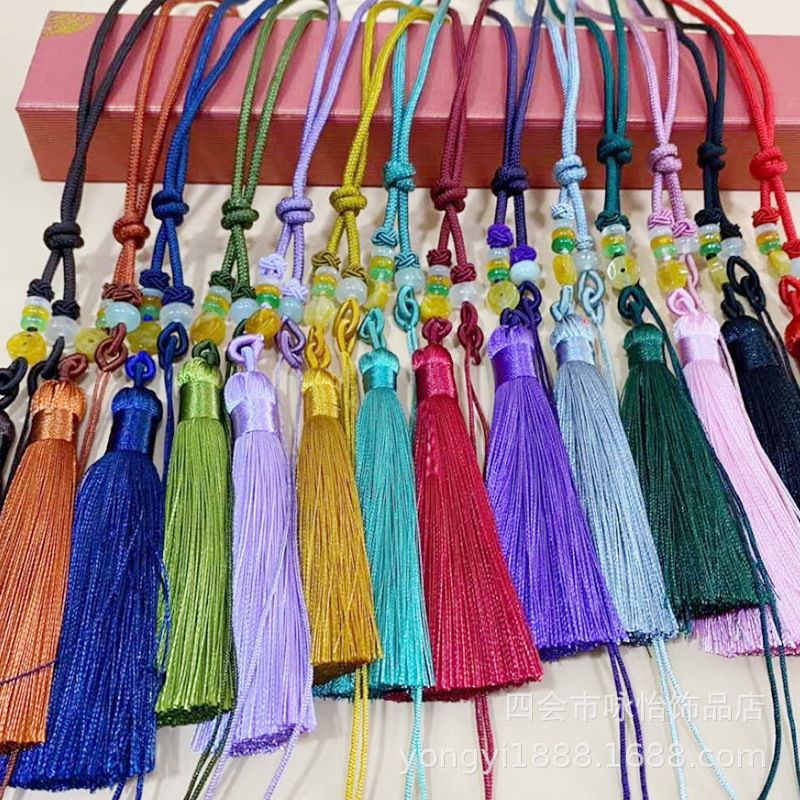 小圆绳流苏把件绳