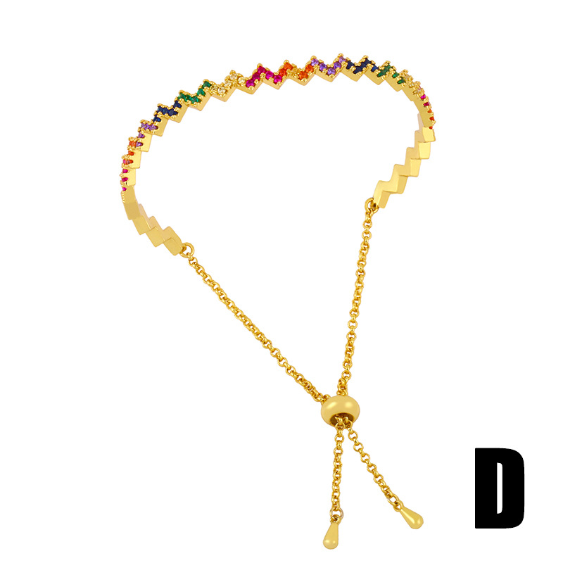 Bohemian Rainbow Bracelet Retro all-match Open Bangle Jewelry Gift wholesale nihaojewelry