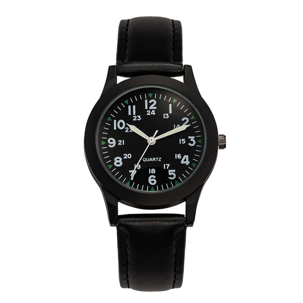 Børneur Drengebælte vandtæt lys-i-mørke-ur Studerende mandlige og kvindelige studerende 24-timers testur_voghion.com