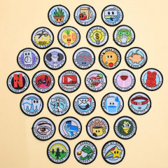 君樂廠家直銷 帶背膠織嘜布貼補丁貼 卡通貼衣服裝飾貼跨境貨源