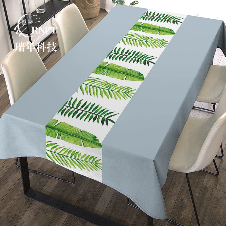RNPT Ruinan [Производитель горячая продажа] Банановый лист простой скатерть квадратный журнальный столик скатерть водонепроницаемая скатерть из ПВХ