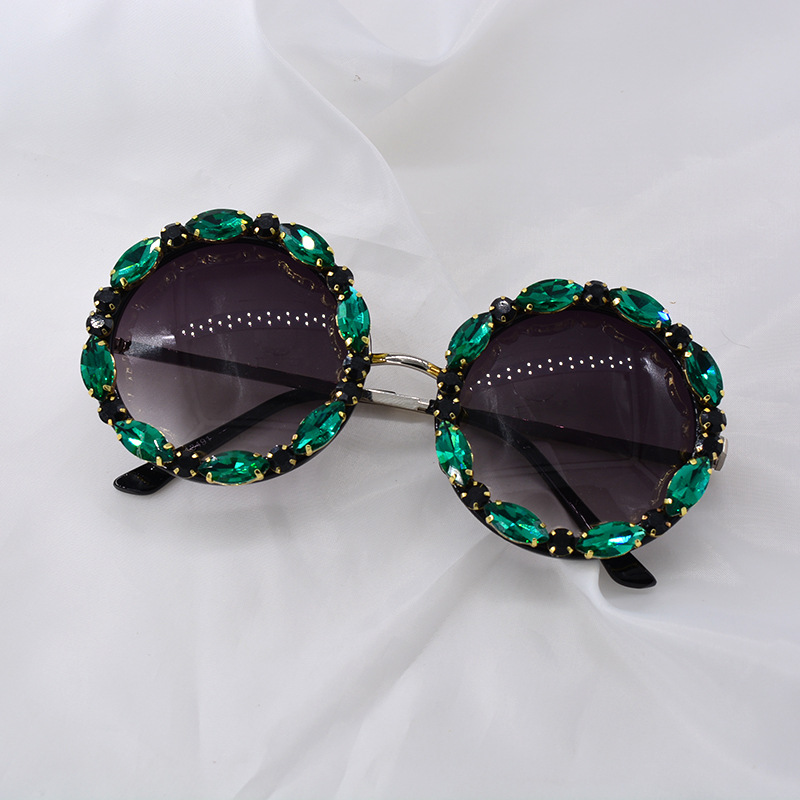Nuevos Gafas De Sol Diamante Coreano Mujeres Rhinestone Gafas display picture 6