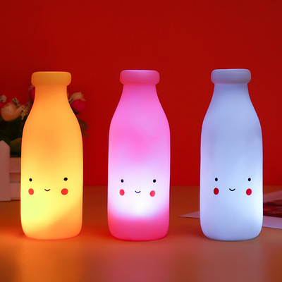 爆款儿童发光玩具卧室床头睡眠灯ins地摊货源创意卡通奶瓶小夜灯|ms