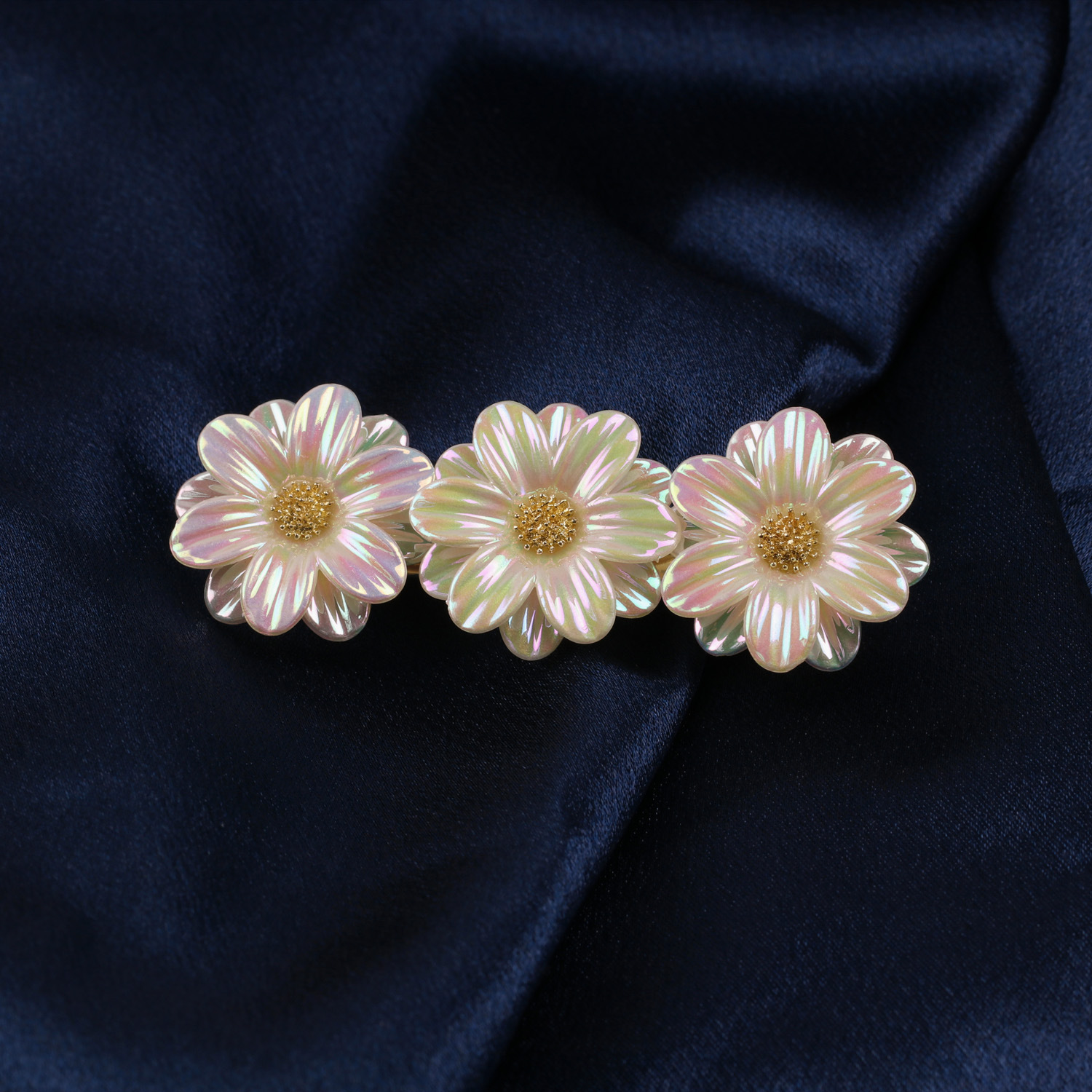 Sweet Flower Copper Plating Rhinestones Hair Clip display picture 4