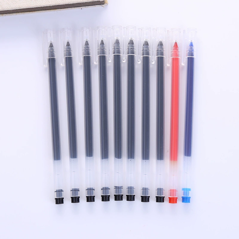 Гигантский может писать гелевой ручкой большой емкости черная перьевая ручка офисные учебные канцелярские принадлежности 0,5 красный синий