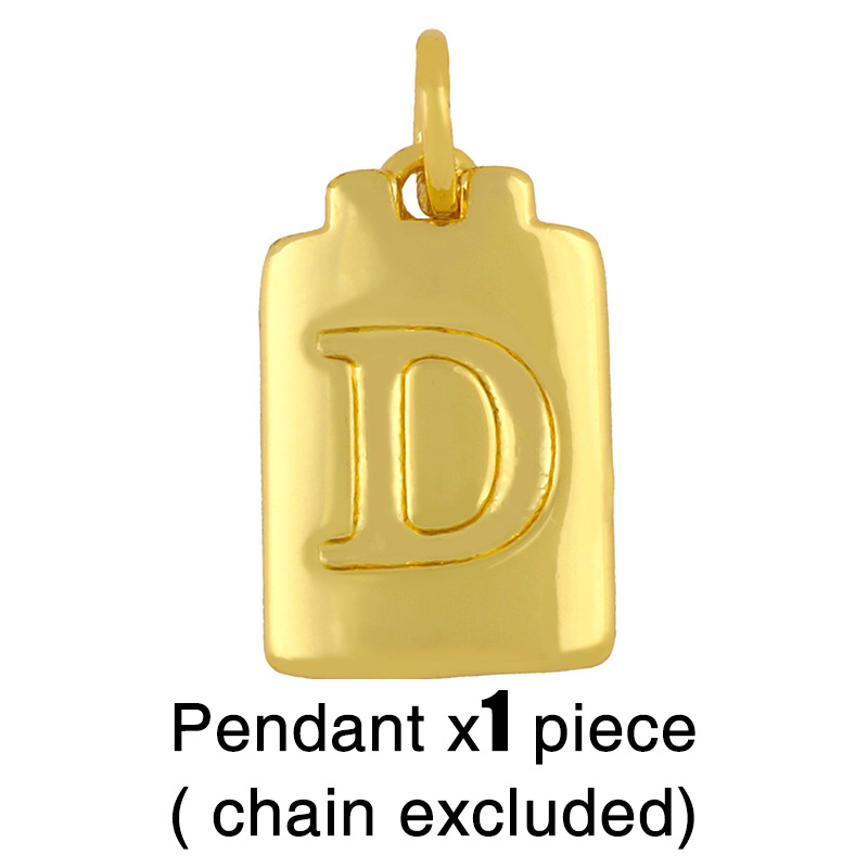 Fashion Letter 18k Gold Plated Necklace In Bulk display picture 27