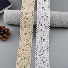 Cotton woven lace edge trimming DIY handmade tablecloth lace fabric material sofa bedding curtains fabric
