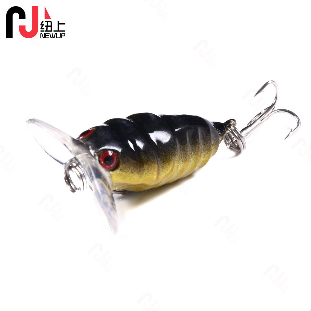 Small Jitterbug Fishing Lures Hard Plastic Baits Bass Trout Fresh Water Fishing Lure