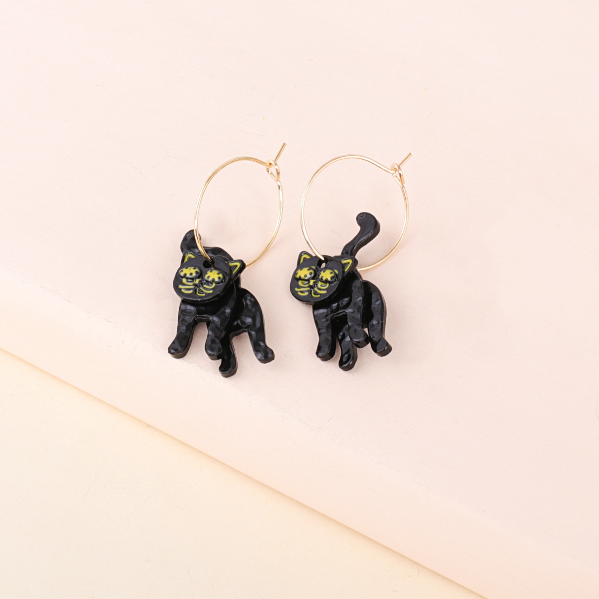 Pendientes De Gato Negro De Halloween display picture 2