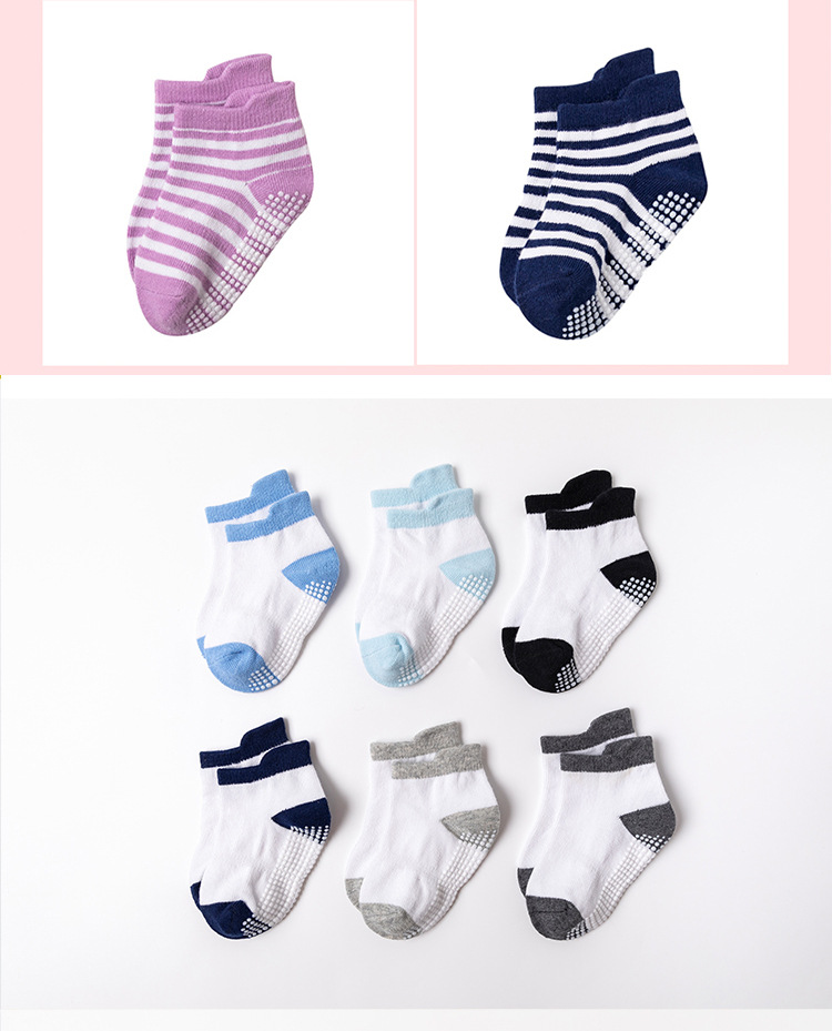 Children Unisex Cute Round Dots Solid Color Cotton Jacquard Ankle Socks One Pair display picture 1