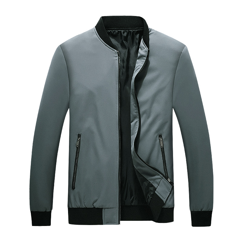 Men's 2023 Vintage Trendy Bomber Thin Zip Up Jacket Spring & Fall Pocket Jacket Outdoor Sports Stand Collar Long Sleeve Coat Winter Men_voghion.com