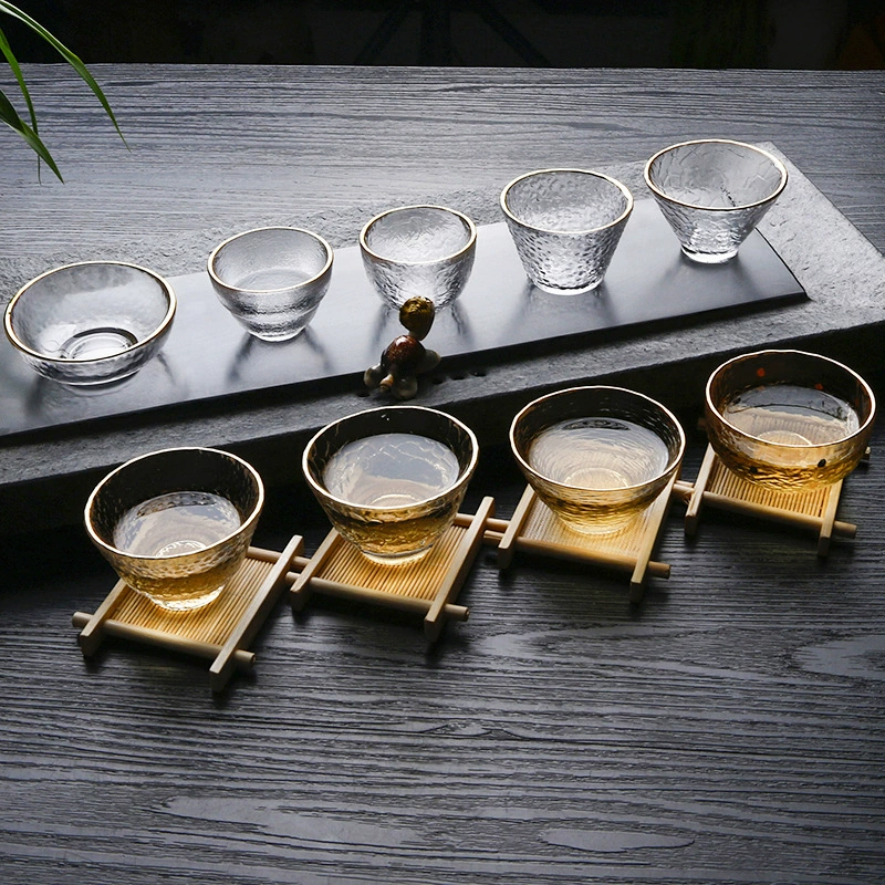 Glass creative artificial tea set, Japanese tea cup, (Physicals)