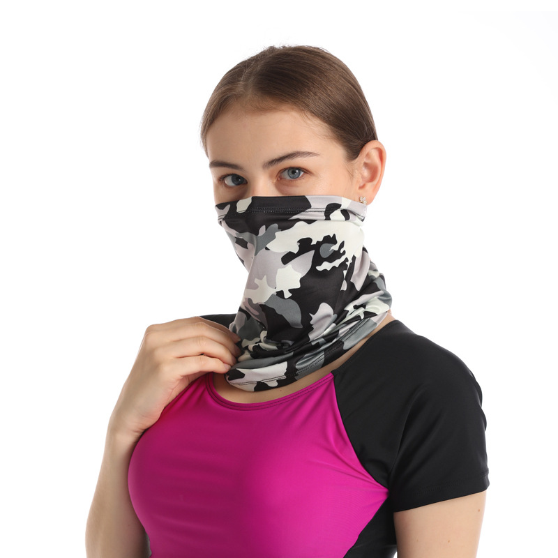 戶外全臉面罩防曬防塵騎行百變魔術頭巾護頸面巾男女脖套運動圍脖