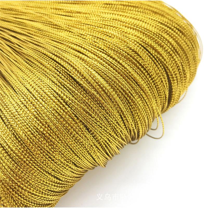 1mm regalo de Navidad de oro y plata Alambre de 8 hilos de siete colores de oro y plata Alambre de impresión de invitación de alambre de oro de color Etiqueta de alambre