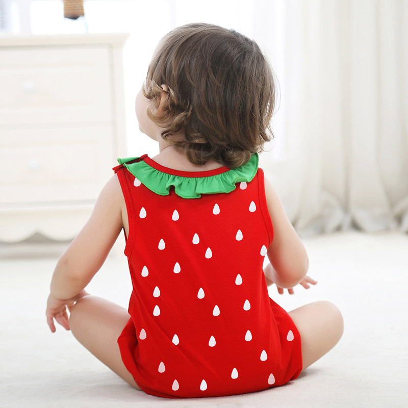 Summer New Casual Cute Super Cute Triangle Ha Comfortable One-piece Baby Clothes Animal Out Crawl Suit Wholesale Nihaojewelry display picture 6