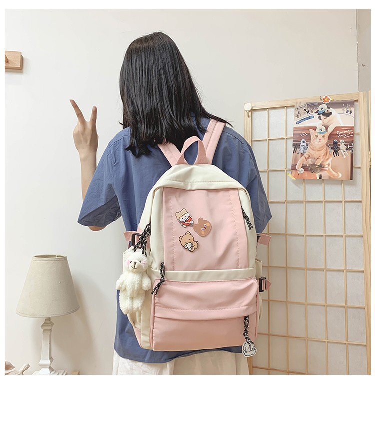 Korean Simple Large Capacity Schoolbag display picture 50