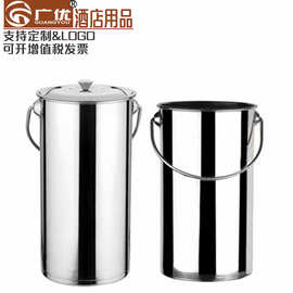 不锈钢奶茶桶 带盖提桶卫生桶加高多用桶奶茶店可用大容量奶茶桶