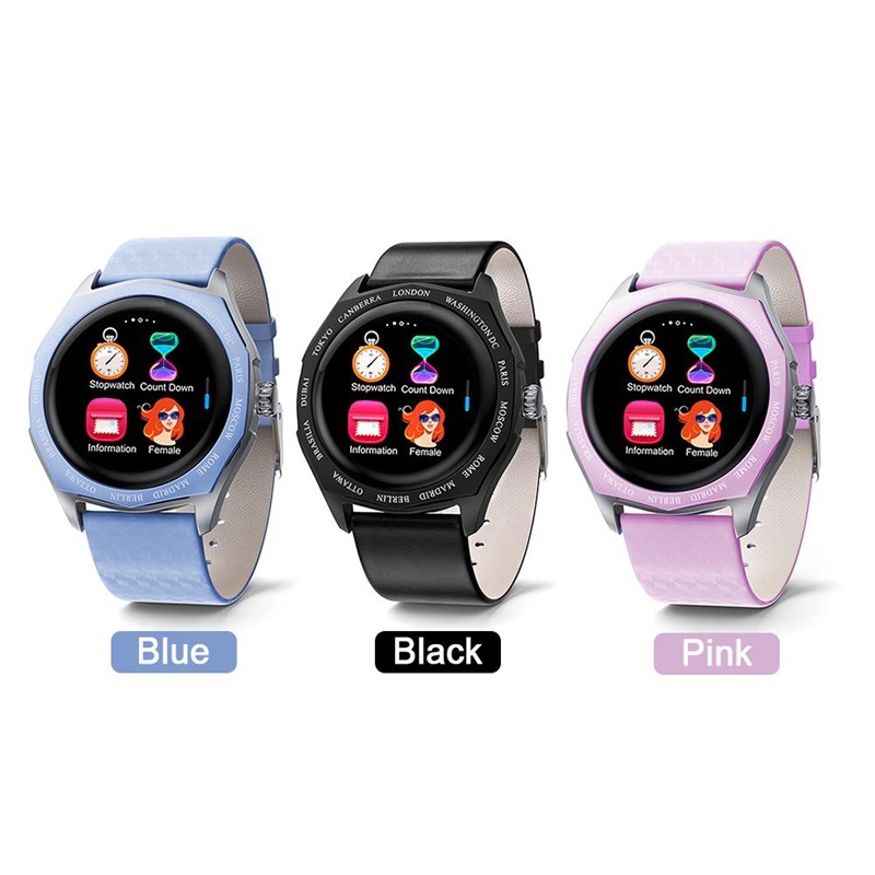 V18 Bracciale intelligente Touch Screen a colori Misuratore di passi Frequenza cardiaca Esercizio di pressione sanguigna Cinturini per orologi da donna_voghion.com
