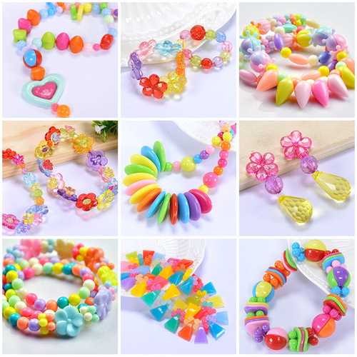 24 grid children's beaded toys diy handmade girl handmade beaded necklace bracelet puzzle set