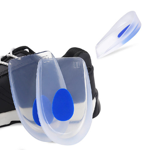 Silicone shock-absorbing heel pad, heel, heel pad, soft thickened half size pad, heel pad