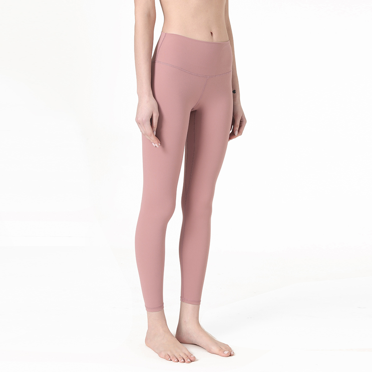 nude high waist tight elastic fitness pants NSNS22027