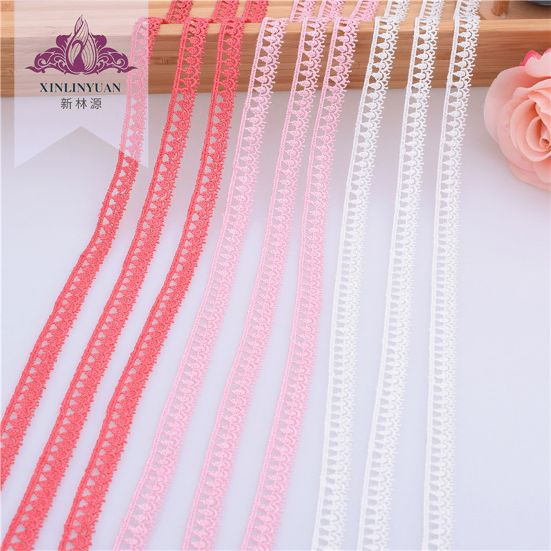 现货批发XR11852系列1cm涤纶水溶刺绣蕾丝花边 家纺服饰diy辅料