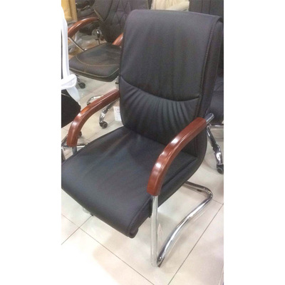 广东佛山厂家直销 培训职员办公电脑椅 接待会客老板弓形木扶手椅