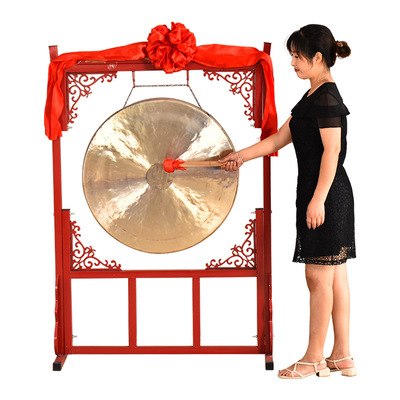 廠家直銷開道鑼響銅防汛抗洪鑼立式大鑼抄鑼銅鑼慶典亮鑼蘇鑼樂器