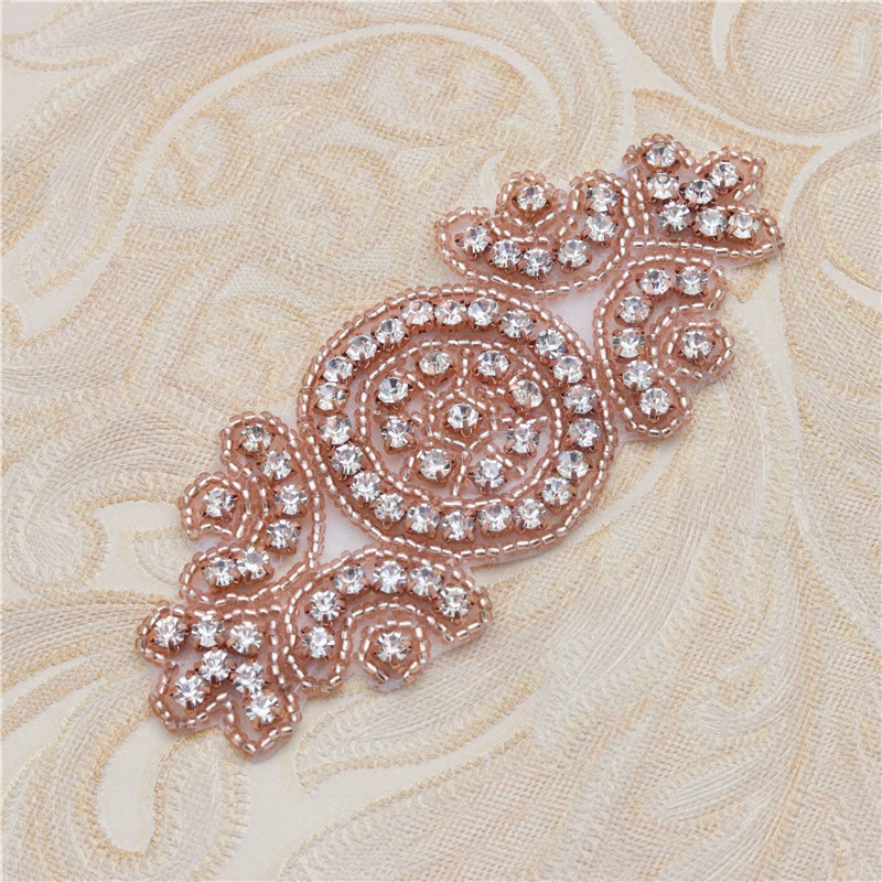 Adhesive sticker, belt for bride, wedding dress from pearl