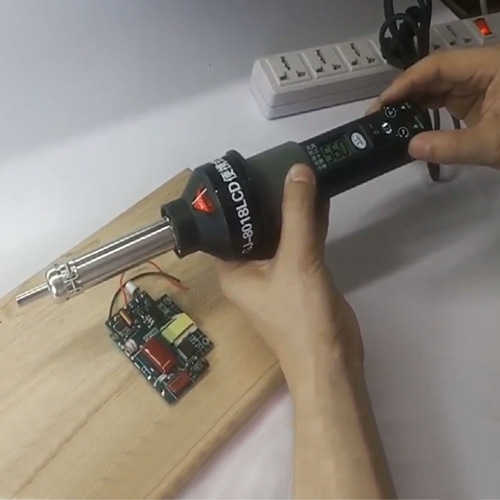 Digital display temperature adjustment hot air gun, portable temperature control and temperature adjustment, industrial electric heat air gun, Gongjue hot air gun 8018 air gun