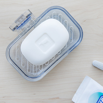 透明免打孔肥皂盒卫生间沥水壁挂香皂架浴室置物架