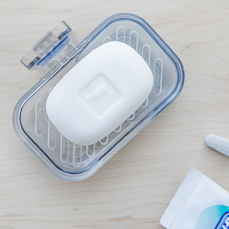 透明免打孔肥皂盒卫生间沥水壁挂香皂架浴室置物架