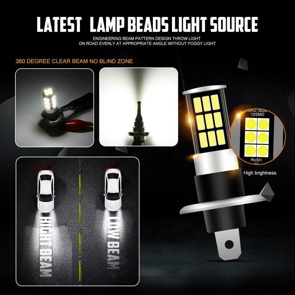 Ventas transfronterizas H1 lámpara de niebla CREE LED lámpara de niebla lámpara de lámpara de faro kit de modificación de 6000k blanco súper brillante